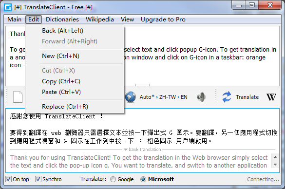 Google Translate截图2