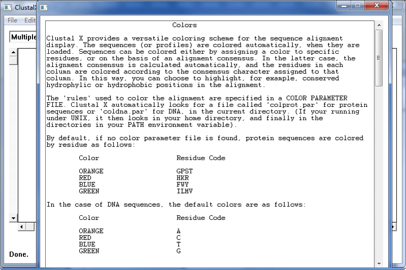 ClustalX截图2