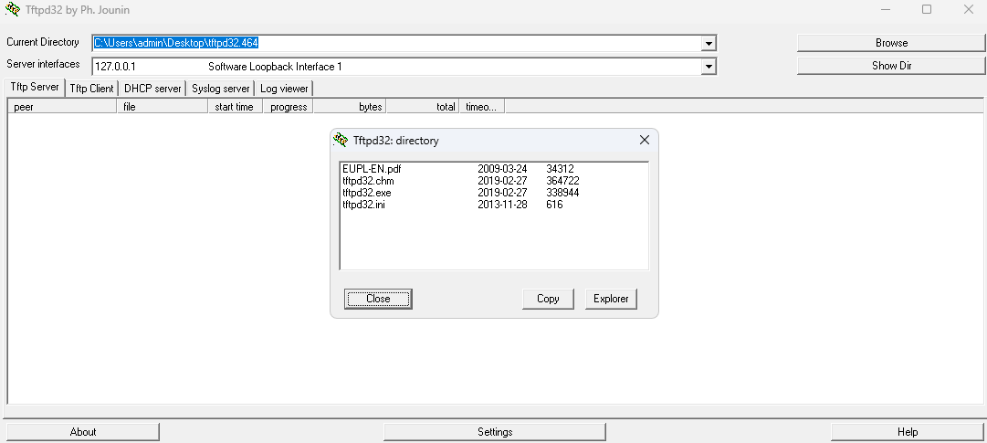 Tftpd32截图1